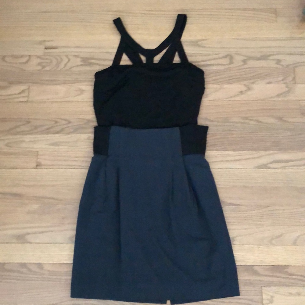 Bcbg navy pencil Skirt
